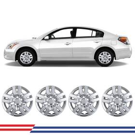 Wj-5134-c-16 Wolfx 16 Inch Hubcap Set Of 4 Chrome Wheel Covers For 2007-2012 Nissan Altima Steel Rim