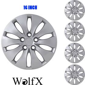 Wj-5164g-b-16 Wolfx 4pcs 16 Inch Snap On Wheel Rim Covers Hubcaps For 2008-2012 Honda Accord Sedan