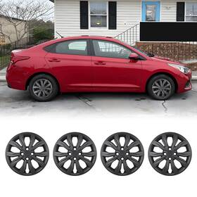 Wj-5166g-15 Wolfx 15 Inch Hubcap Wheel Covers Bolt On Installation For 2018-2022 Hyundai Accent Sedan