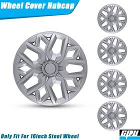 Wj-5181-b-16-pp Wolfx 16in Lacquer Wheel Covers Hub Caps With Retention Rings For R16 Auto Tire And Steel
