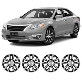 Wolfx Wja-5102-dp-16 16 Inch Hubcap Black Silver Lacquer Pp Wheel Cover For 2013-2018 Nissan Altima Sedan