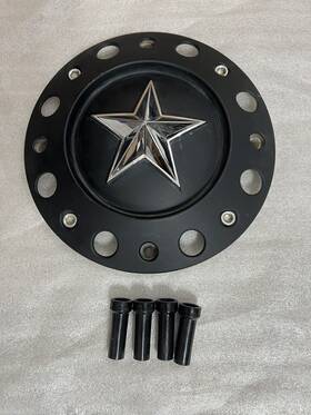 775l239b Xd Series 1 8 Lug Dually Rockstar Wheel Center Hub Cap Matte Black