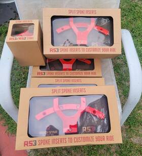 82755780rd Xd Series Rockstar Red Inserts Set With Stars For 17x8 Wheels
