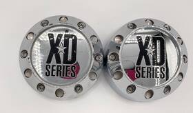 1001786 Xd Series 905k98 Wheels Chrome Custom Wheel Center Cap # / Lot Of 2 Caps