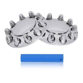 Xh-f2-abs Xiuhua Chrome Abs Front Axle Wheel Cover For Semi Truck Plastic Hub With 33mm
