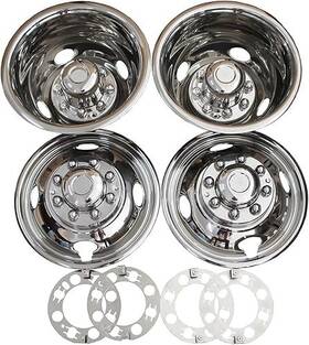 Xh-ws-1601 Xiuhua 16 Inch Stainless Steel Wheel Cover Kit For 92-07 Ford E350 E450 Rv Motorhome Van