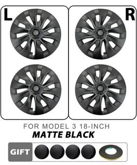 Yk100096 Yikun 4pcs For Tesla Model 3 18 Inch Hub Cap Wheel Cover