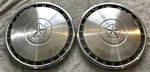 Two 1983 Dodge Aries, Plymouth Reliant 13" 24-SLOT Type Hubcaps Mopar 4284095. Fixed Price $20.00.