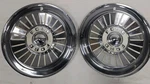 Set Of 2 1957-59 Ford Thunderbird Fairlane Ranchero 14INCH Stainless Steel Caps. Fixed Price $69.95.