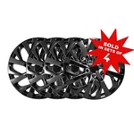 16" Gloss Black Hubcaps Covers Set For 2017-19 Toyota Corolla Steel Wheels. Fixed Price $59.95.