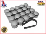 For Audi Wheel Nut Covers All Models Locking Bolt Caps 17MM Light Grey Matte New. Fixed Price $16.81.