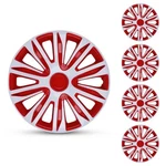 4X17" Red & White Wheel Covers Snap On For Suv Truck R16 Tire+steel Rims. Fixed Price $47.99.