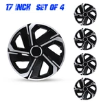 17" Universal Wheel Covers Set Of 4 Hubcaps - Silver Black With Retention Rings. Fixed Price $60.99.