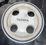Toyota Corolla Tercel Oem Wheel Center Cap White Finish Blue Edge 6139 1983-1985. Fixed Price $29.95.