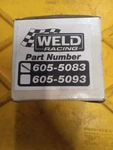 Weld Racing 605-5083 Center Cap New Old Stock. Fixed Price $18.99.