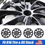 Set Of 4 16" Wheel Covers Full Hub Caps Inch For R16 Tires Steel Rim Snap On. Fixed Price $45.99.