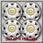 1998-2010 16" Vw Volkswagen Beetle Yellow Daisy Flower Hub Caps, Wheel Covers. Fixed Price $120.00.