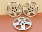 Chevy Equinox 2005-2006 Wheel Covers Hub Caps 3 Each Oem Silver Plastic 16 Inch. Fixed Price $61.10.
