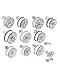 Genuine Mopar Wheel Cap 5VC50MA7AA. Fixed Price $52.74.