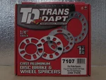 Wheel Spacer Trans Dapt Performance 7107 6 Lug 1/4" Pair. Fixed Price $19.95.