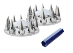 Front Axle Wheel Cover For Semi Truck,abs CHROMED,2PCS With Lug Nut Tool.. Fixed Price $67.21.