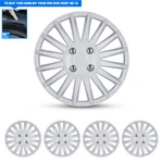 14IN Hubcaps Wheel Covers White Lacquer Automotive Abs Rim Snap On. Fixed Price $38.99.