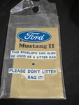 1974 Ford Mustang 2 Original Owner's Manual With Plastic Sleeve.. Fixed Price $20.00.