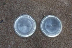 Pair Gmc Wheel Rim Cover Dog Dish Poverty Hubcaps. Fixed Price $59.99.