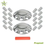 Truck Front Axle Wheel Cover Chrome Hub Cap Thread-on W/ 33MM Lug Nuts. Fixed Price $46.68.