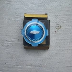 Nos Chevrolet Wheel Cover Center Cap Emblem Insert Trim Bel Air Biscayne 3789926. Fixed Price $55.00.