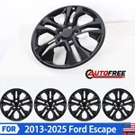 Glossy Black 17" Hubcaps 2013-2025 Ford Escape 4PCS Wheel Covers LJ6Z1130A. Fixed Price $70.99.