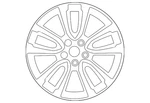 Genuine Nissan Wheel Alloy 40300-3JA2C. Fixed Price $772.97.