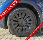 Blade Style Flash Sale Tesla Model 4 X 19" Wheel Covers Hub Cap Logo. Fixed Price $114.35.