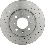 Disc Brake Rotor-premium Xtra Cross Drilled Uv Coated Brembo 09.5509.1X. Fixed Price $141.99.
