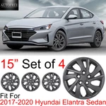 15" Set Of 4 Hubcaps For 2017-2020 Hyundai Elantra Sedan Wheel Rim Covers R15. Fixed Price $43.99.