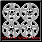 Jeep Wrangler Chrome Wheel Skins 17" Hubcaps 2019-2020 Covers Set 4. Fixed Price $140.00.