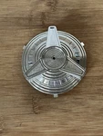 Pedal Car Parts, Amf Chrome Plastic Hubcap. Fixed Price $11.99.