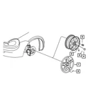 Genuine Mopar Wheel Cover 4656191AF. Fixed Price $96.37.