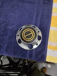 Ford Chrome W/black Center Wheel Cap F5TA-1A097-AA Fits 80-96 F150 Bronco. Fixed Price $15.00.