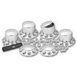 Trux THUB-C1 33MM Premium Chrome Top Hat Axle Cover Kit. Fixed Price $280.00.