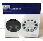 United Pacific Matte Black Pointed Front Axle Cover Kit, 33MM Thread-on Nut. Fixed Price $22.47.