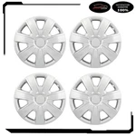 Set Of 4 15" Wheel Hub Caps Silver Snap On For R15 Tire & Rim Covers Kit. Fixed Price $46.08.
