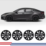 4PCS/SET 16''WHEEL Rim Cover Hubcaps Black Rings For 2020-2025 Nissan Sentr. Fixed Price $51.99.