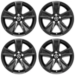 4 New 18" Black Wheel Skins Hub Caps Full Rim Covers For 2015-2018 Dodge Charger. Fixed Price $122.99.
