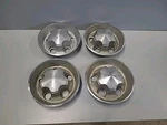 (4) 1972-75 Plymouth Dodge Rally Wheel Caps , Argent 3461458 Big Bolt. Fixed Price $130.00.