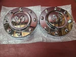 2011-18 Pair For Dodge Ram 3500 Dually Center Hubcap Front Chrome 68081010AB. Fixed Price $149.99.