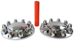 Mrjlk Chrome Abs Complete Axle Cover Set With Standard Hub Caps 33MM Scre.... Fixed Price $79.84.