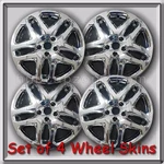 Set 4 Chrome 17" Wheel Skins Hubcaps 2015-2016 Ford Fusion Covers. Fixed Price $140.00.