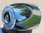 One Vintage Cragar Plastic Center Cap P/n 29046 Chrome 3-3/16" Diameter. Fixed Price $49.99.