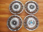 4, Oldsmobile Toronado 1986 1987 15" Oem Wire Spoke Hubcap Wheel Cover W/3 Cente. Fixed Price $160.00.